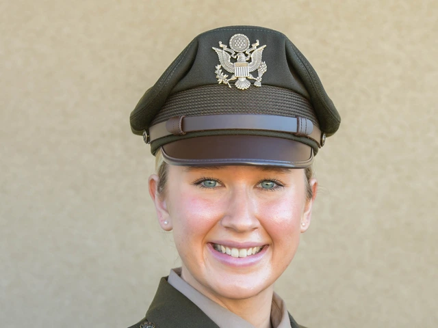 Image of Hannah Gillies in military uniform